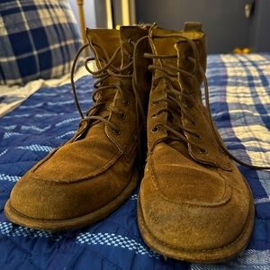 Frye Suede moc-toe boots
